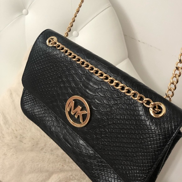 ✨✨✨MK SHOULDER BAG Black/Gold - Picture 4 of 7